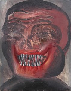 Sebastian Gogel | Das Face | 2007 | Oil on canvas | 29x23cm