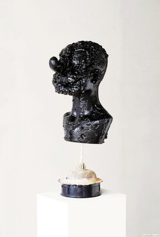 Kate Lyddon | Untitled (Lunatic) | 2013 | Polystyrene, enamel, metal, plastic, gloss paint, sink plunger, motor | 60x24x27cm