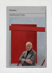 Hugh Mendes | Obituary: Anthony Caro | 2015 | Oil on linen | 35x25cm