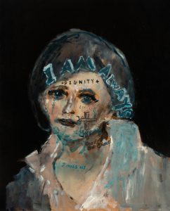 Sam Jackson | I Will Always Have Dignity | 2017 | Oil on board | 50x40cm
