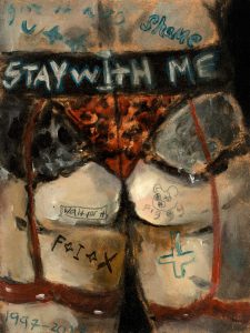 Sam Jackson | Stay With Me | 2017 | Oil on board | 20x15cm