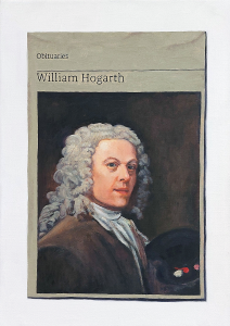 Hugh Mendes | Obituary: William Hogarth | 2018 | Oil on linen | 35x25cm