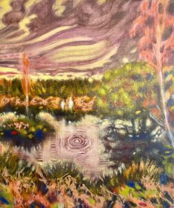 Dominic Shepherd ‘Crater’, 2026 Oil on linen 24 x 20cm (9.4 x 7.9 in)
