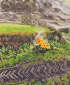 Dominic Shepherd ‘Rain, Fire, Mud’, 2026 Oil on linen 24 x 20 cm (9.4 x 7.9 in)