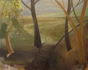 Peter Ashton Jones | The Four Steps | 2017 | Oil on canvas | 41x51cm