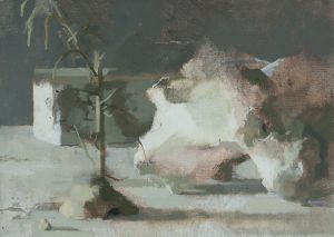 Claudia Carr | Small Godot | 2010 | Oil on canvas | 27x38cm
