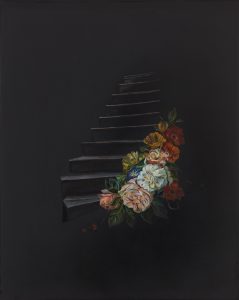 Emma Bennett | The nights that followed | 2018 | Oil on oak panel | 25x20cm