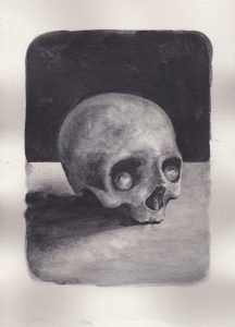 Richard Moon | Done to Death | 2020 | Water soluble graphite on paper | 30x21cm