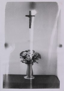 Michael Boffey | Still Life with Crucifix 1 | 2020 | Silver gelatin print on watercolour paper | 29.7x21cm