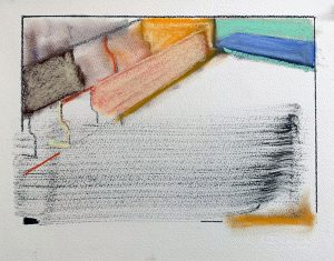 Peter Ashton Jones | Domain Nine | 2020 | Indian ink, pastel, charcoal on paper | 28x38cm