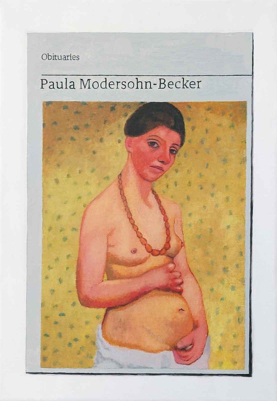 Hugh Mendes | Obituary: Paula Modersohn-Becker | 2020 | Oil on linen | 35x25cm