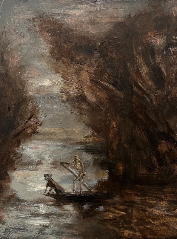 Lisa Ivory ‘Crossing’, 2026 Oil on panel 20 x 15 cm (8 x 6 in)