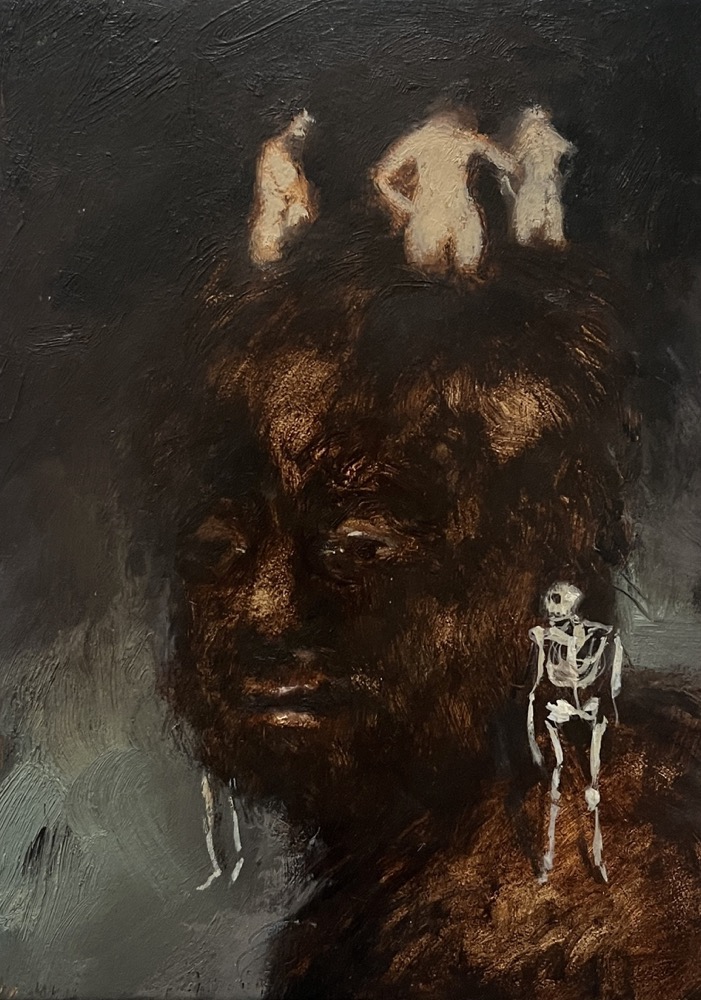Lisa Ivory ‘GeeGaws’, 2025 Oil on panel 15.5 x 12.5 cm (7 x 5 in)